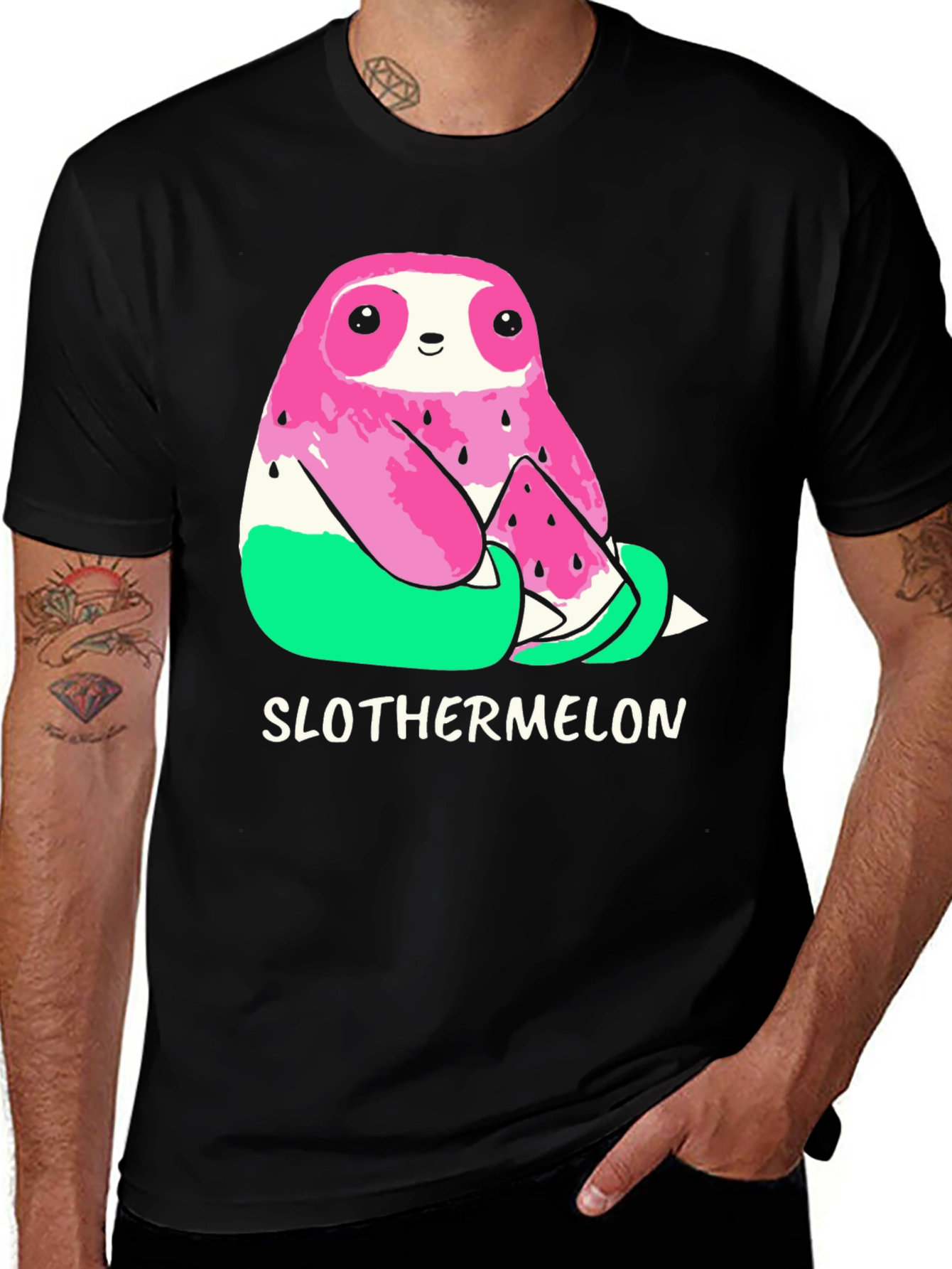 Slothermelon T-Shirt - Cute Sloth Watermelon Graphic Tee