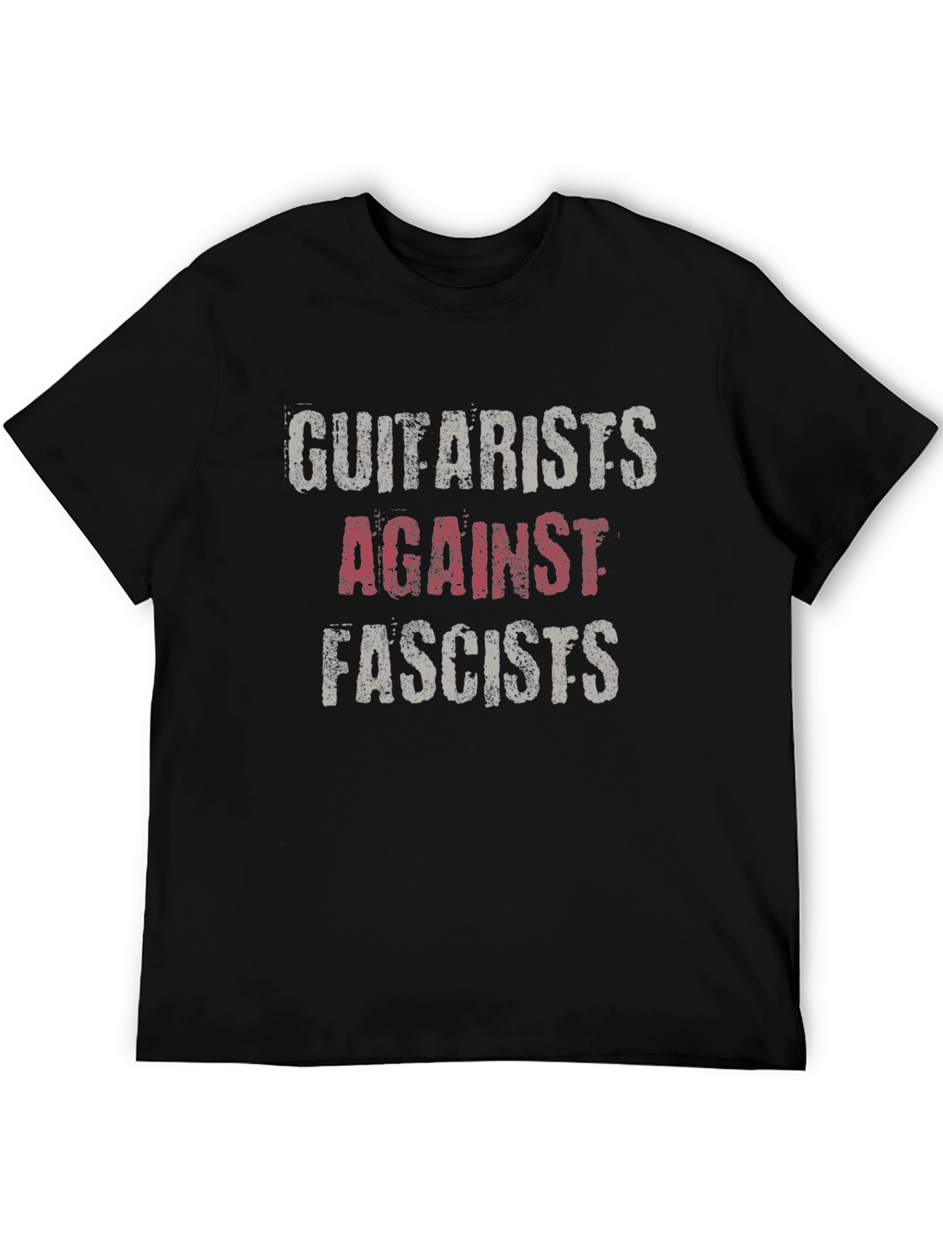 Guitarists Against Fascists Black Graphic Tee