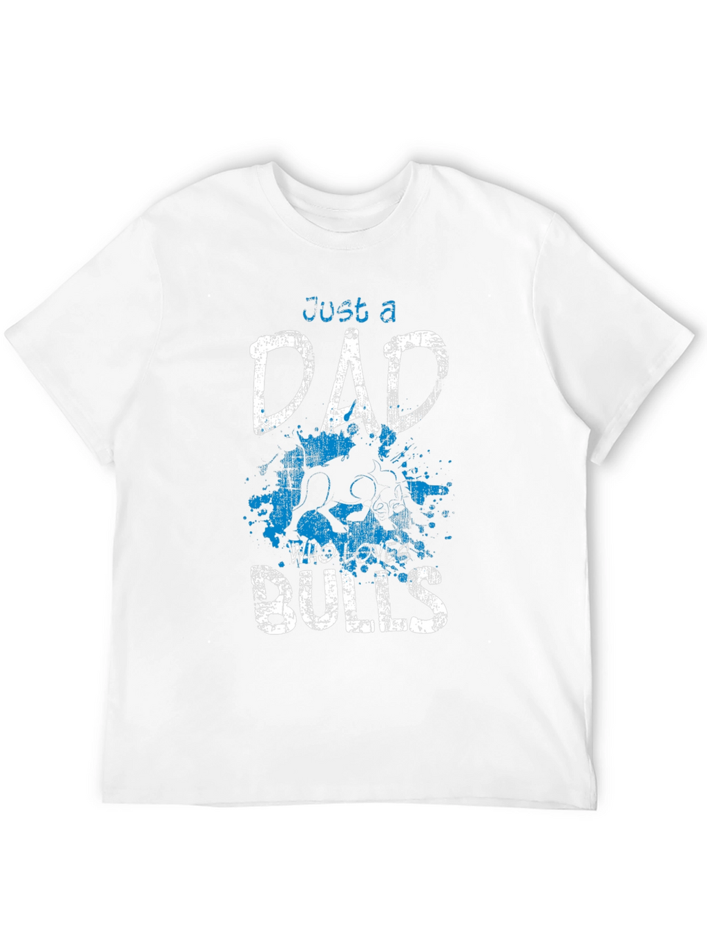 Just A Dad Who Loves Bulls Graphic T-Shirt