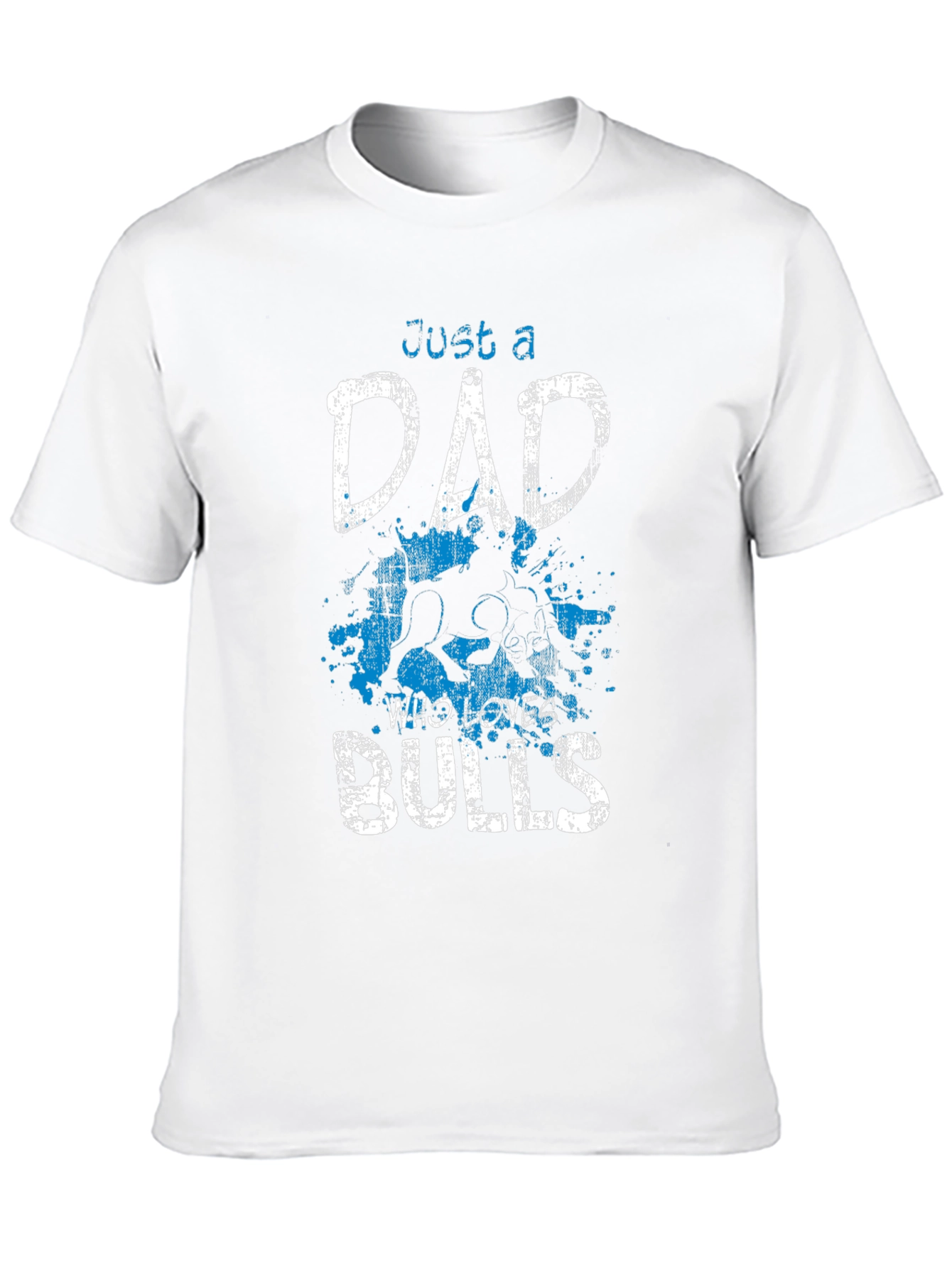 Just A Dad Who Loves Bulls Graphic T-Shirt