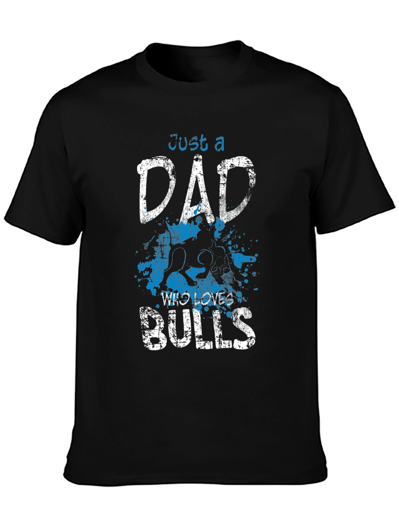 Just A Dad Who Loves Bulls Graphic T-Shirt
