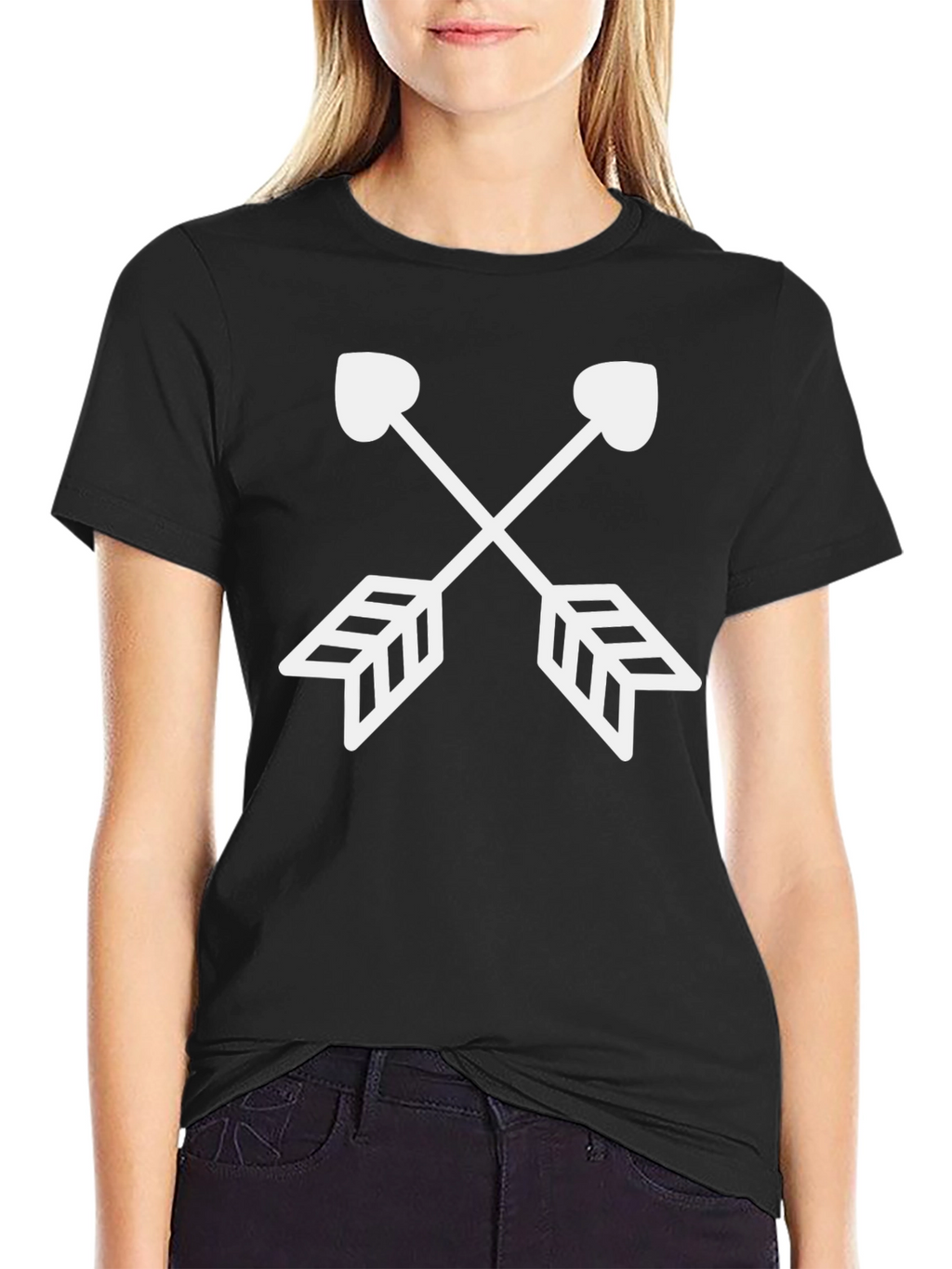 Heart Arrow Graphic Tee - Modern Style