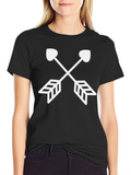 Heart Arrow Graphic Tee - Modern Style