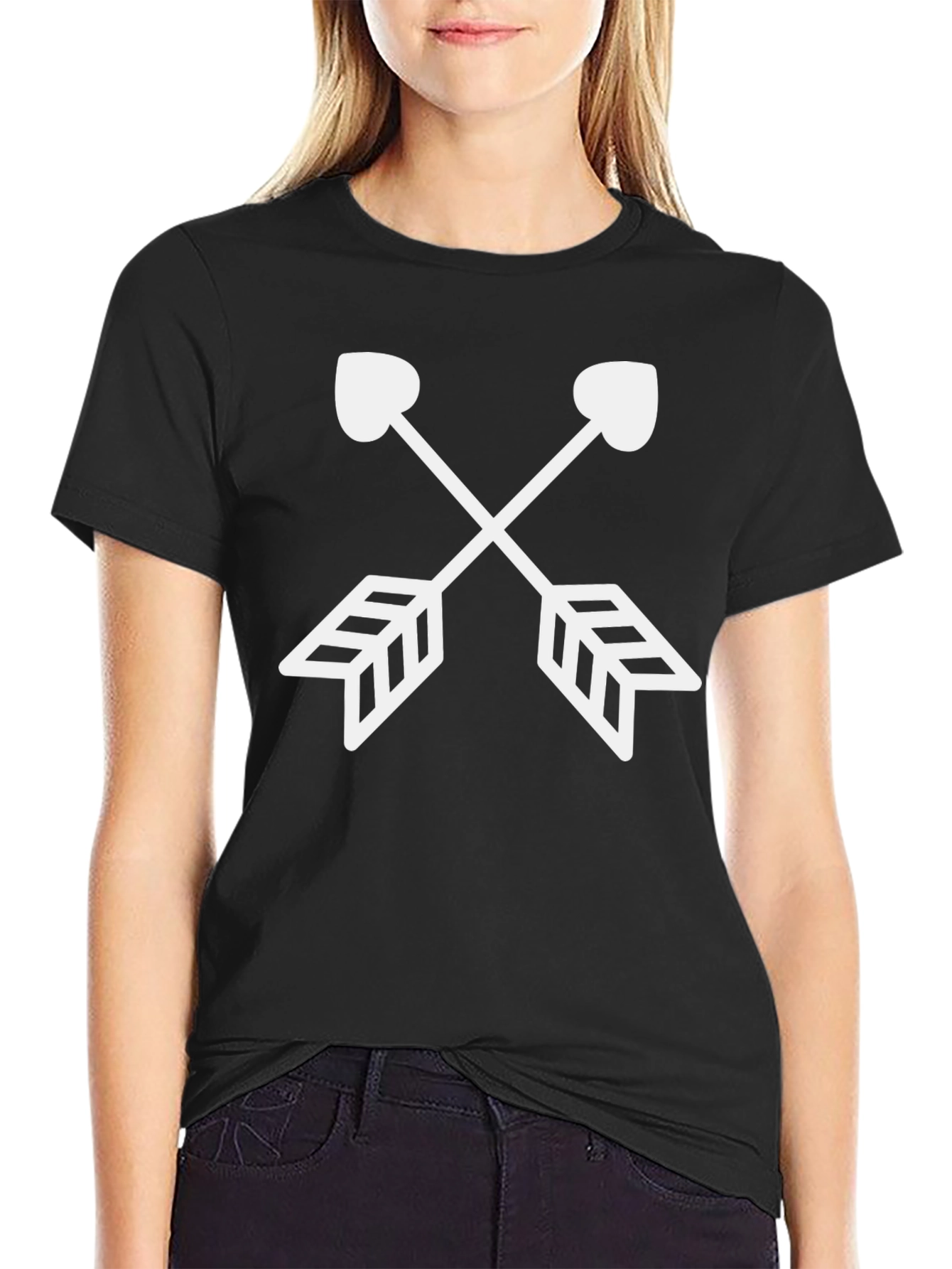 Heart Arrow Graphic Tee - Modern Style