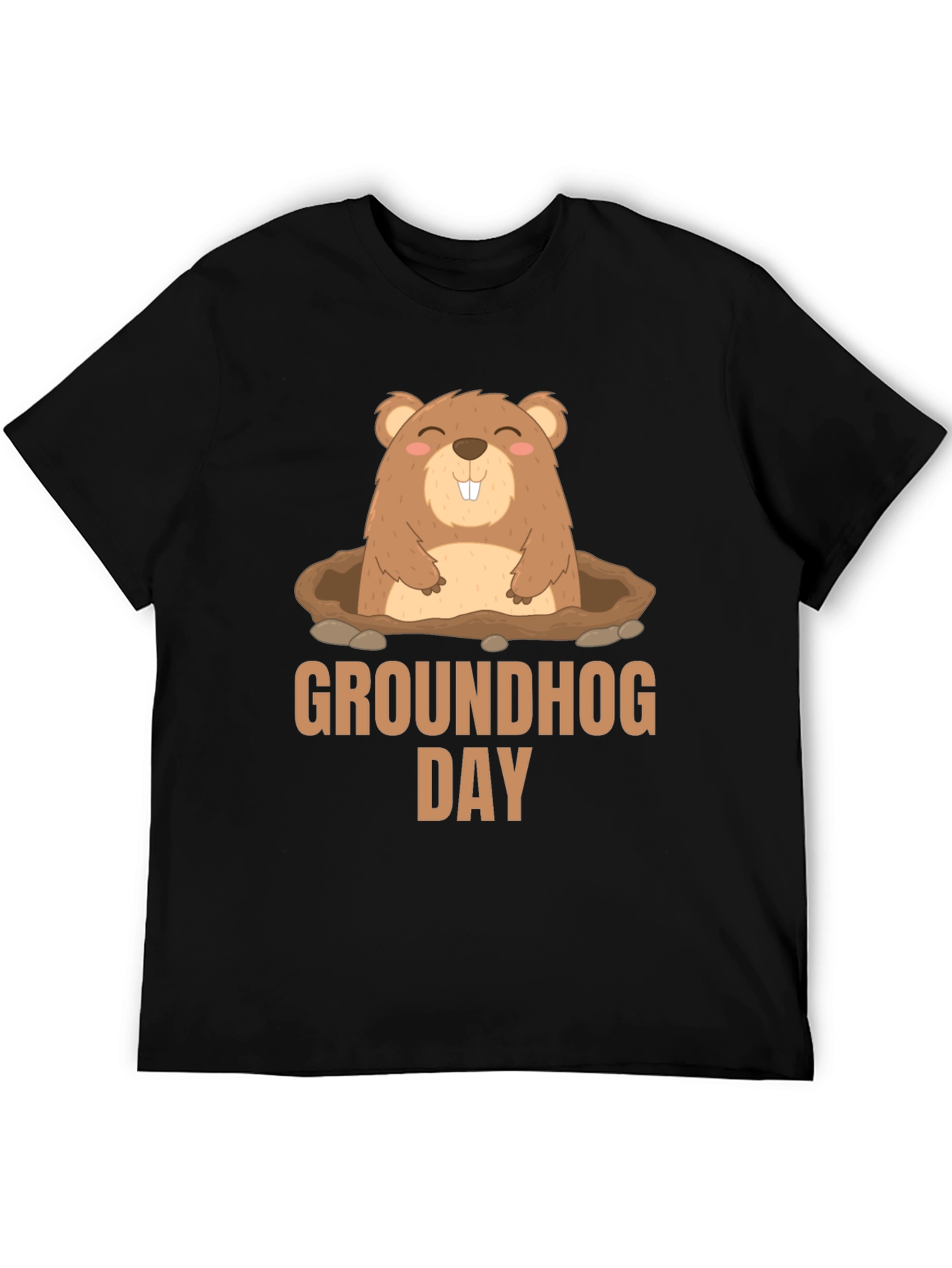 Groundhog Day T-Shirt - Cute Cartoon Marmot