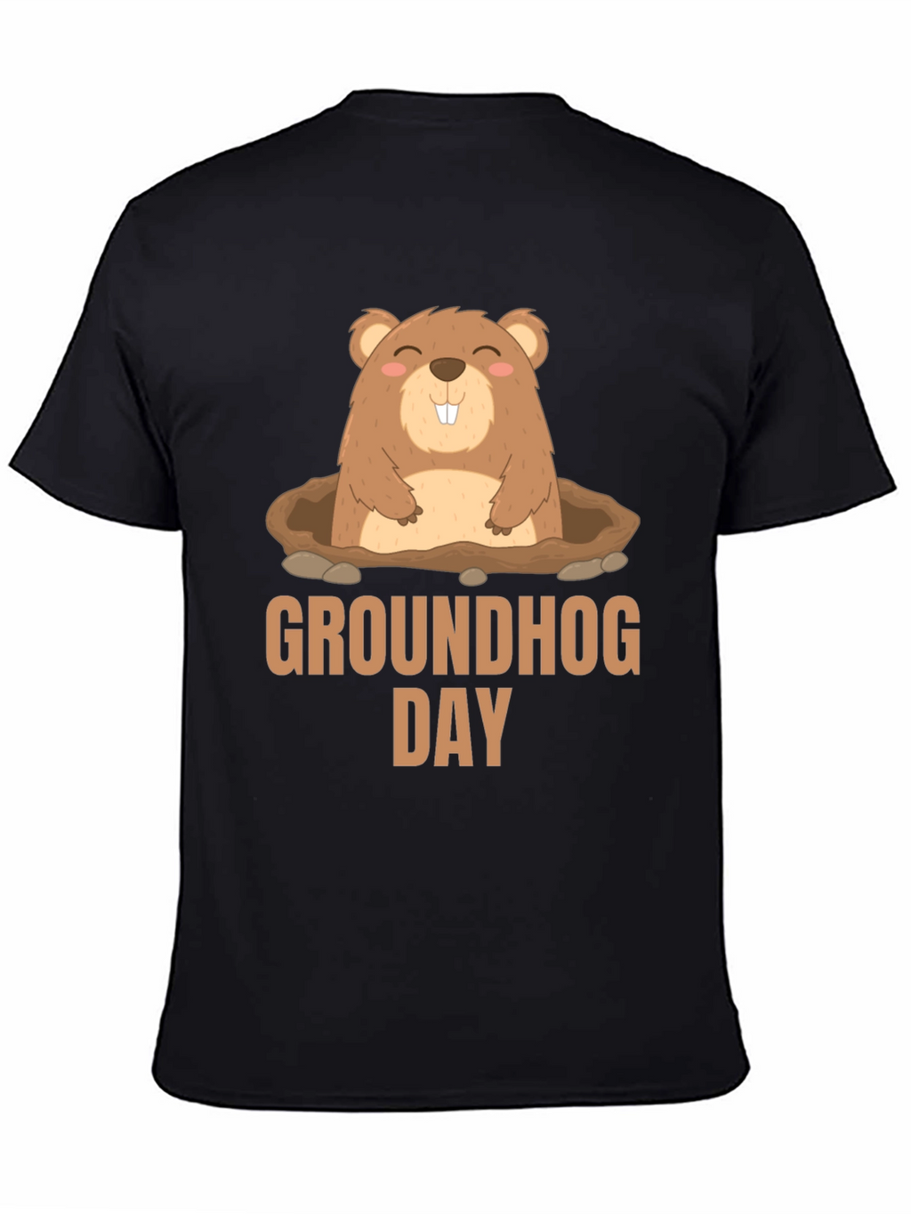 Groundhog Day T-Shirt - Cute Cartoon Marmot