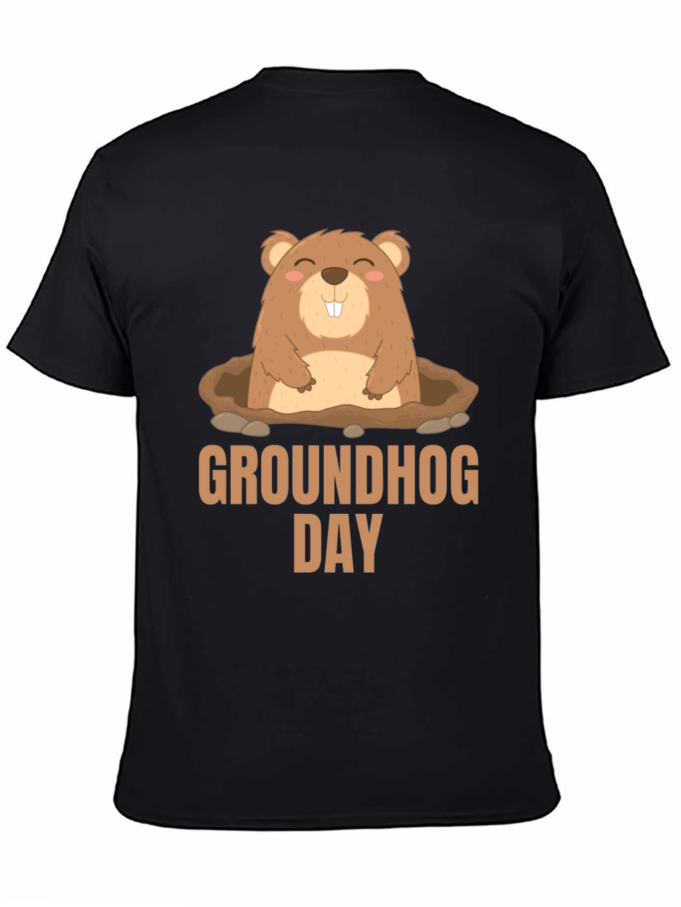 Groundhog Day T-Shirt - Cute Cartoon Marmot