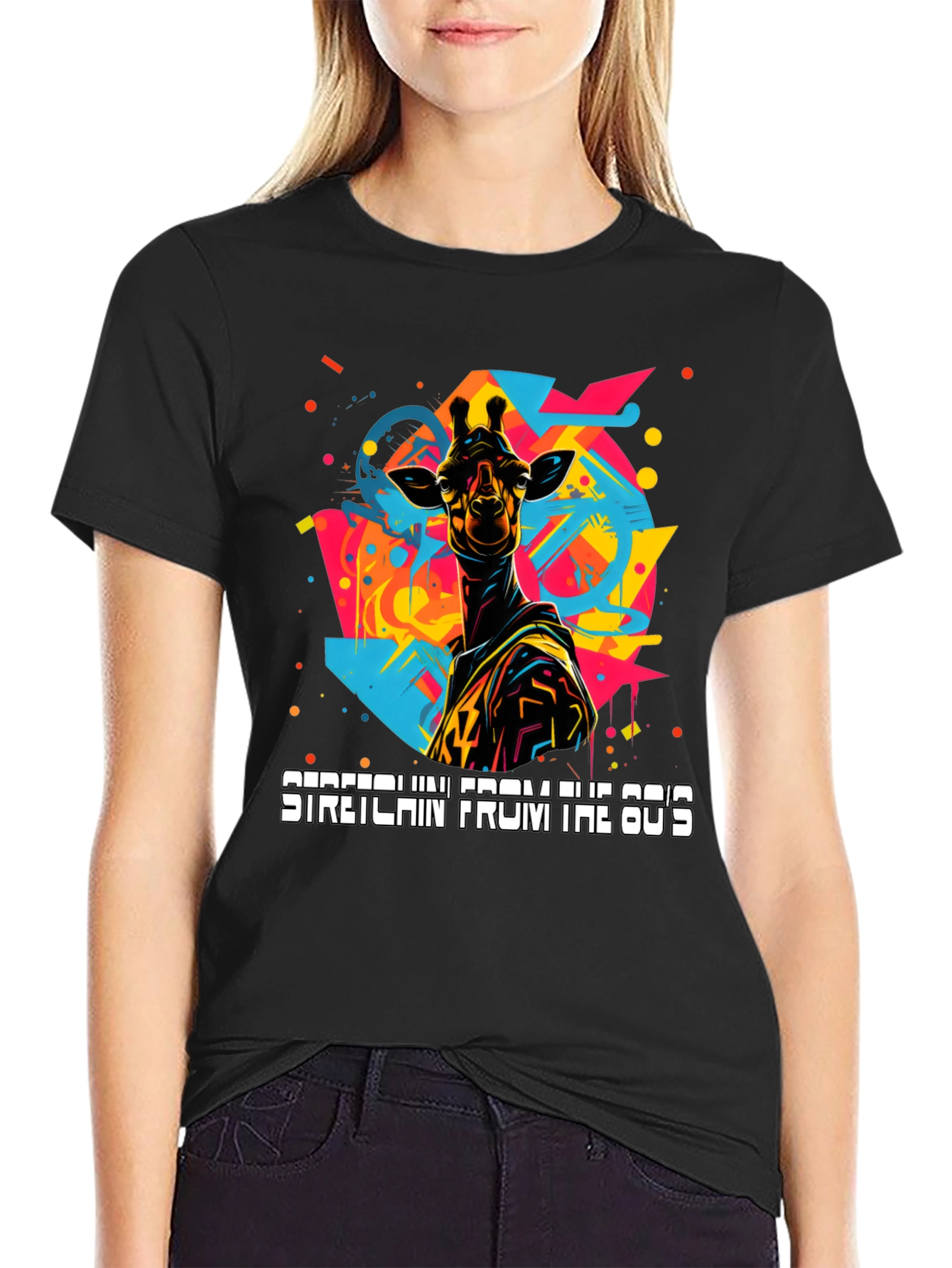 Retro Giraffe Graphic Tee