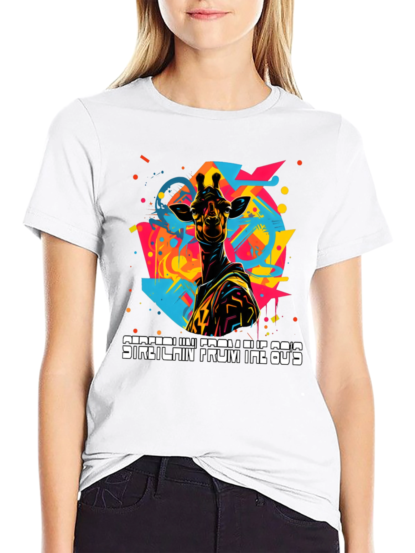 Retro Giraffe Graphic Tee