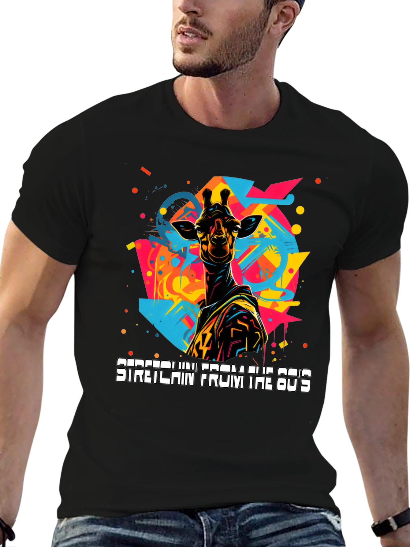 Retro Giraffe Graphic Tee