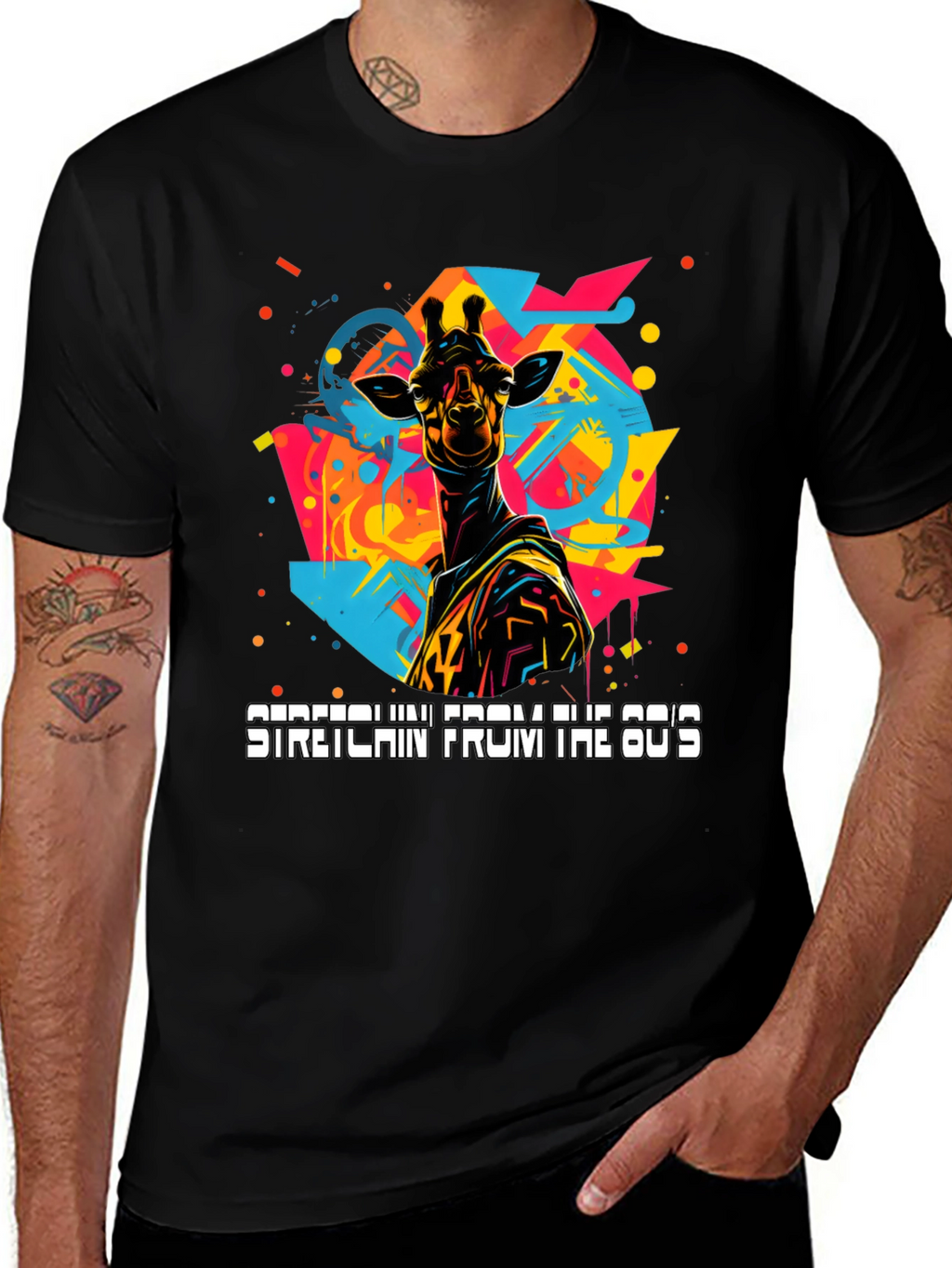 Retro Giraffe Graphic Tee
