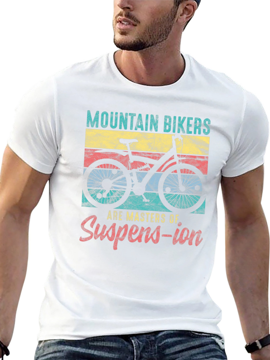 Mountain Biker Suspension Graphic Tee