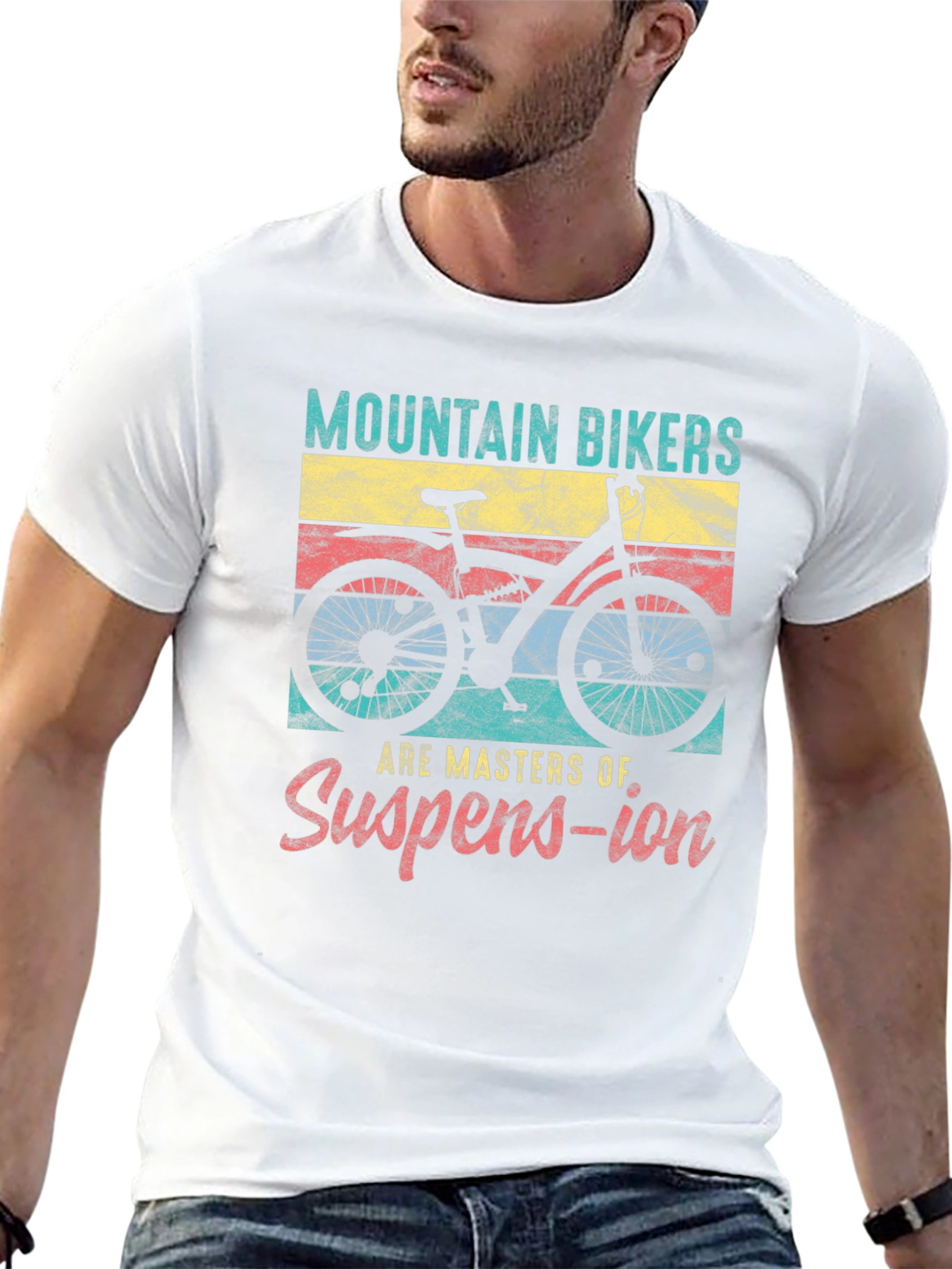 Mountain Biker Suspension Graphic Tee