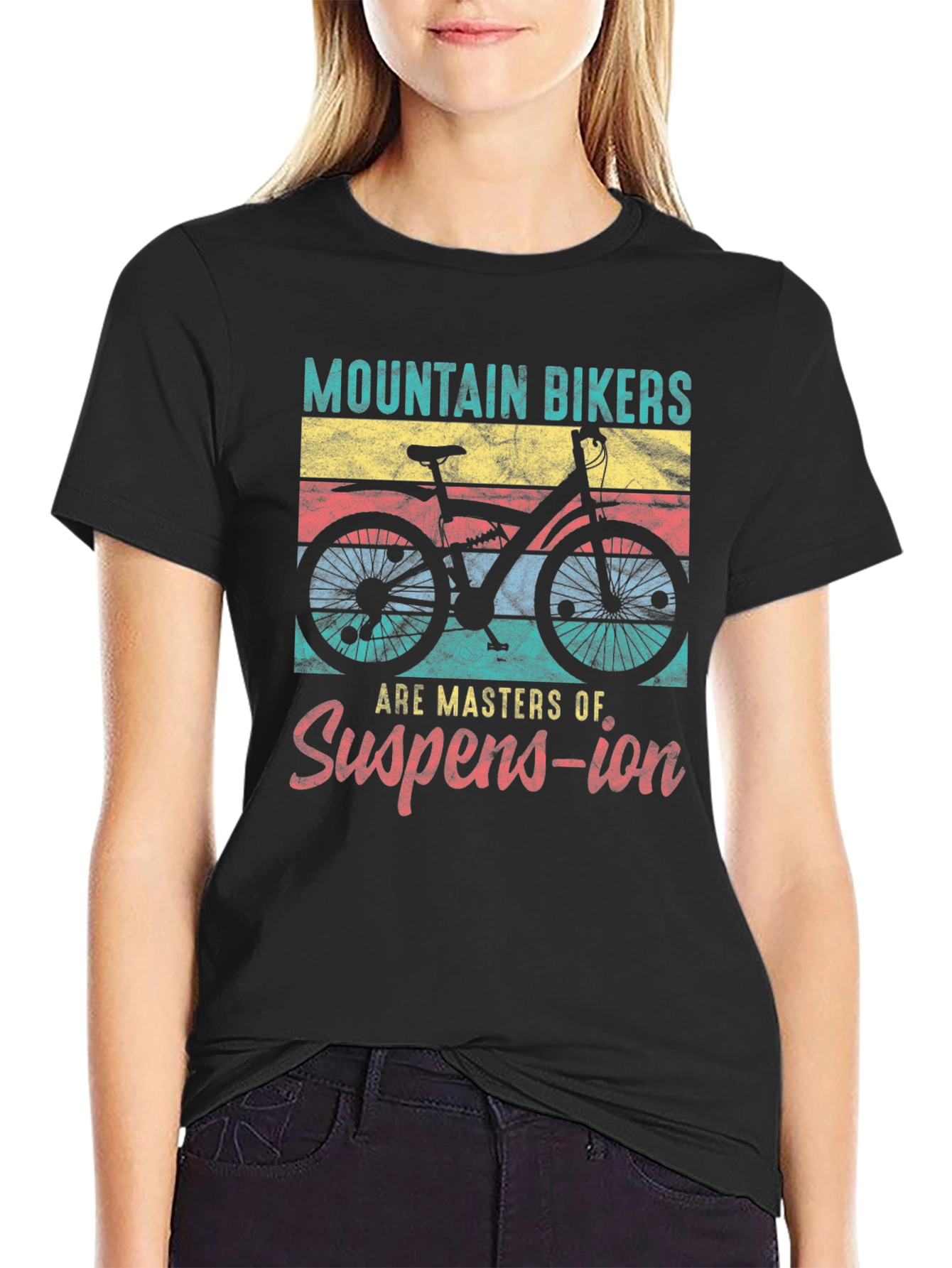 Mountain Biker Suspension Graphic Tee