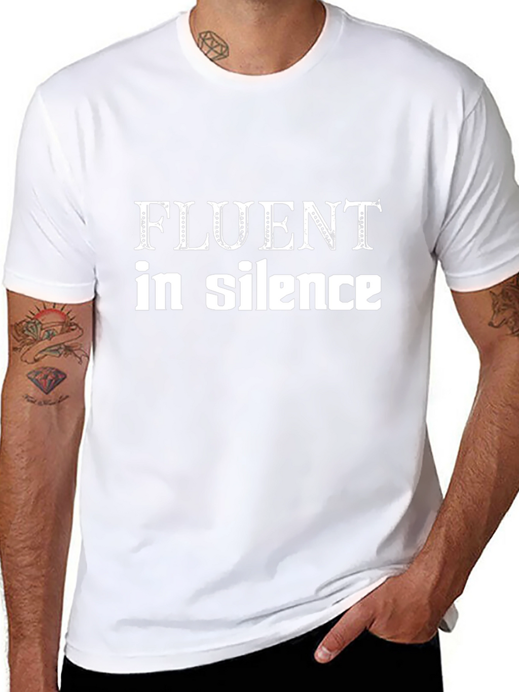 Fluent in Silence T-Shirt - Expressive Graphic Tee