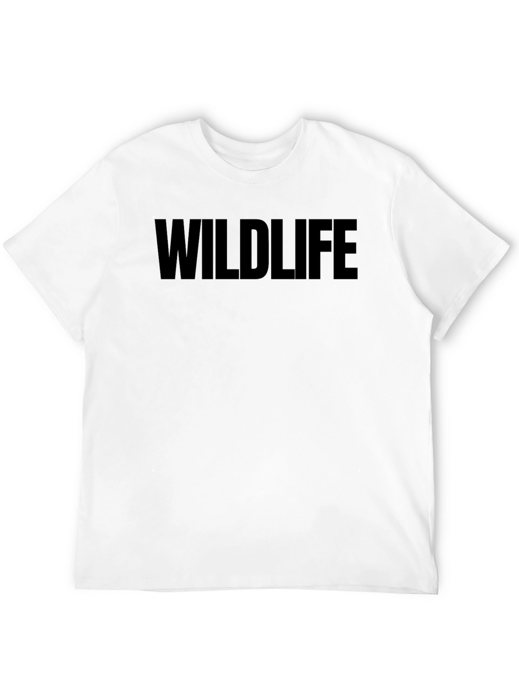 Wildlife Graphic T-Shirt - Black Crew Neck Tee