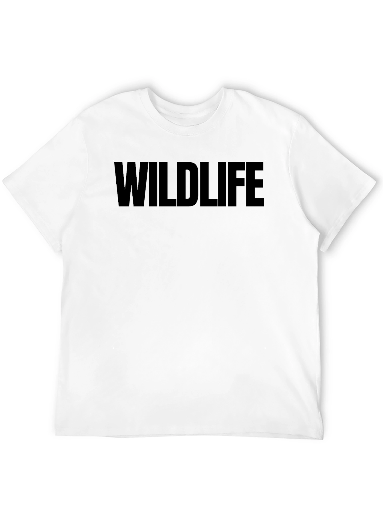 Wildlife Graphic T-Shirt - Black Crew Neck Tee