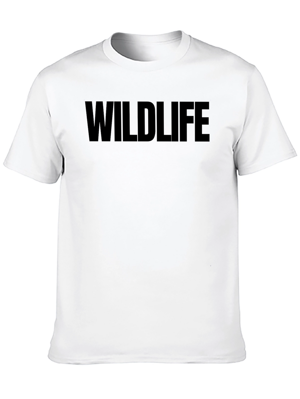 Wildlife Graphic T-Shirt - Black Crew Neck Tee