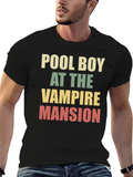 Pool Boy at the Vampire Mansion Graphic Tee