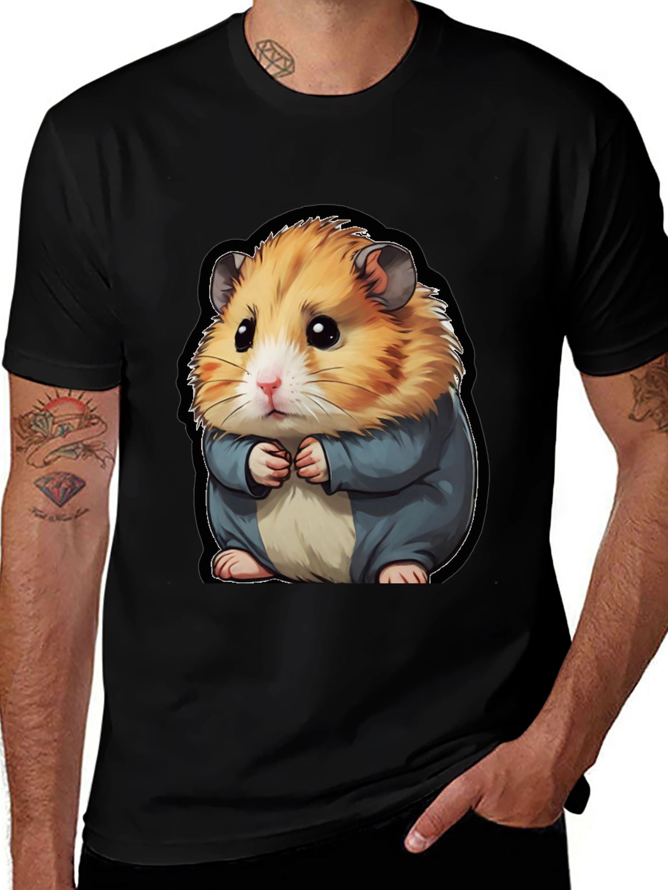 Hamster Graphic T-Shirt - Cute Animal Tee