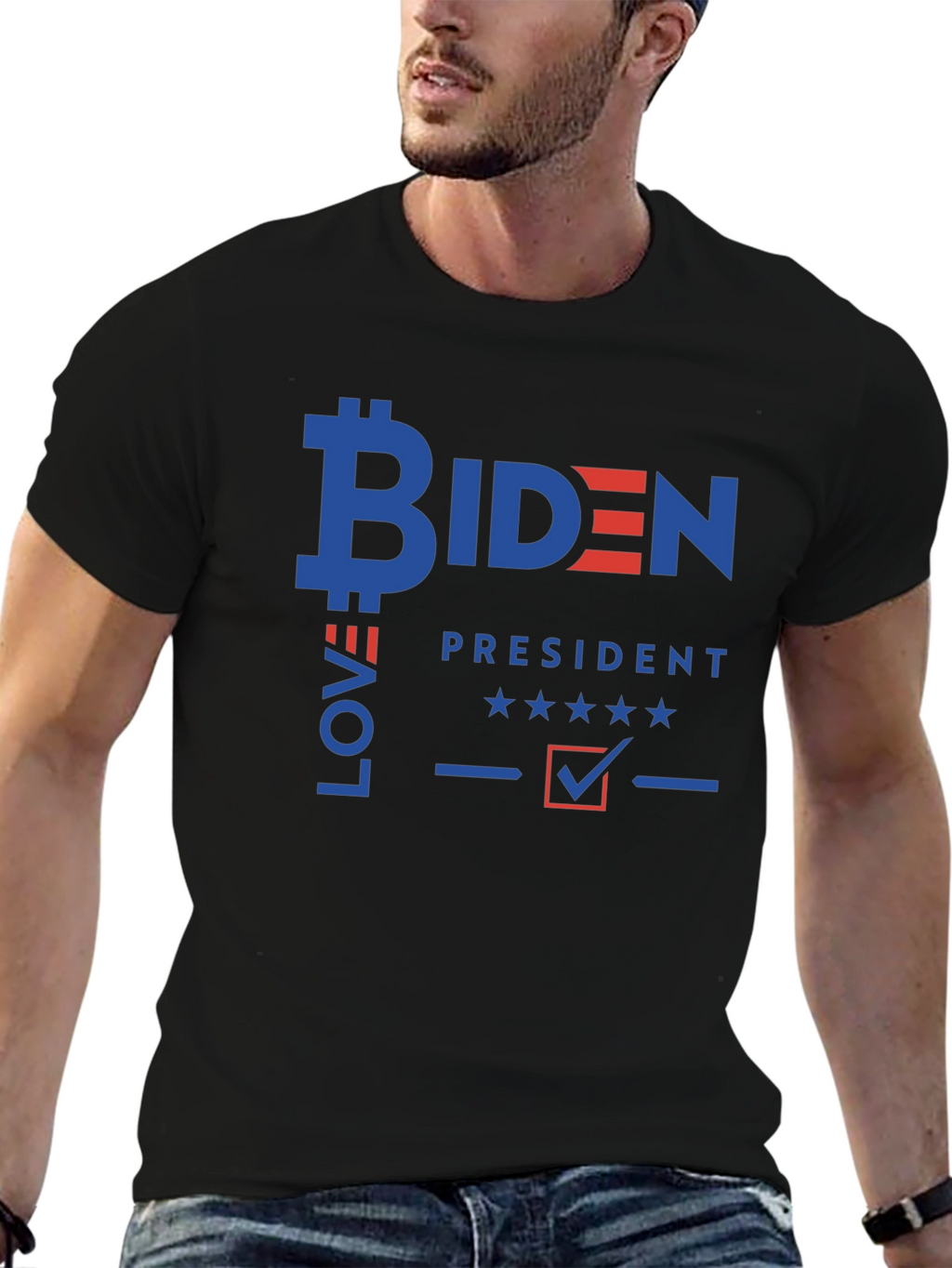 Biden Bitcoin Love President T-Shirt