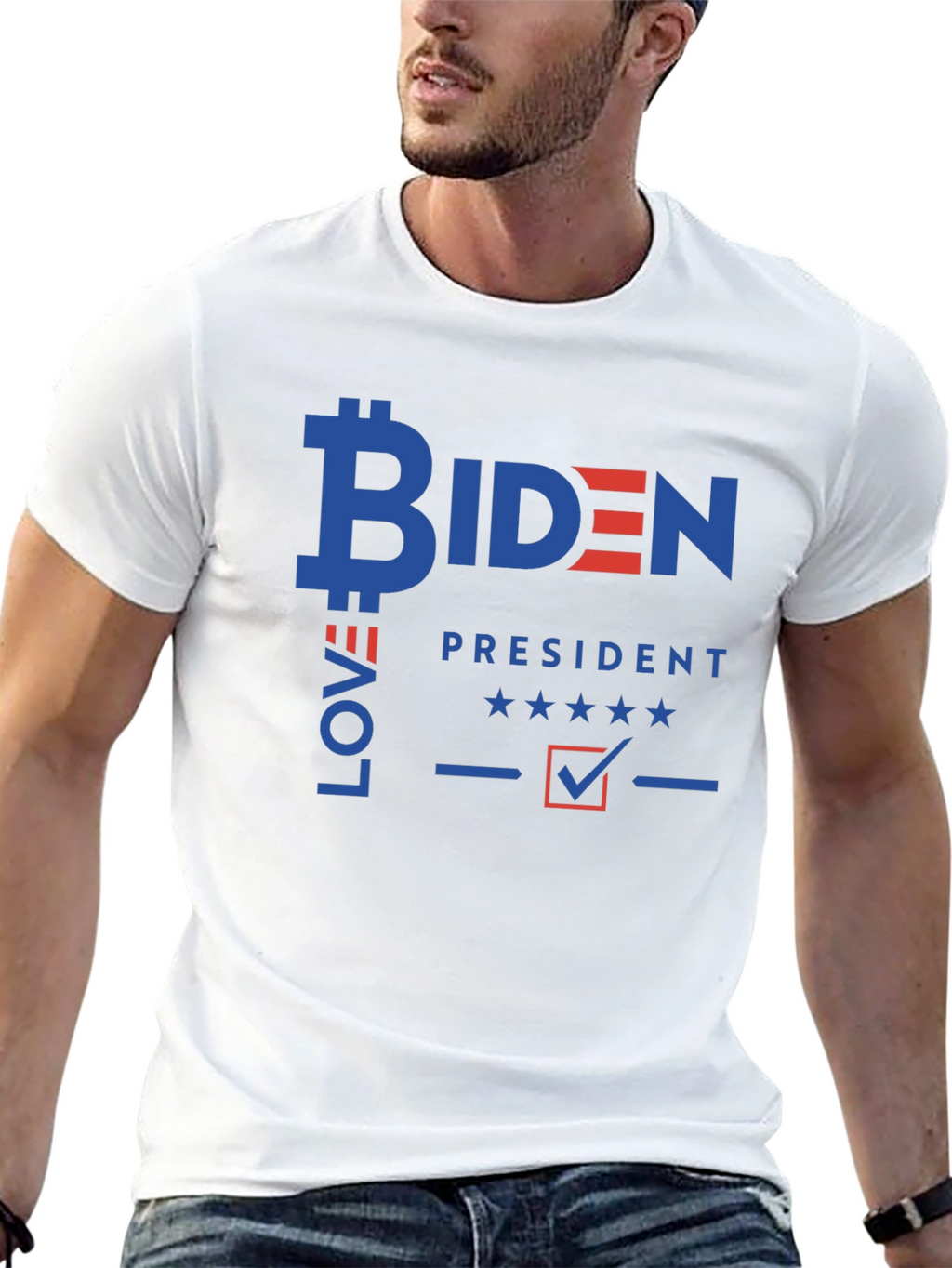 Biden Bitcoin Love President T-Shirt