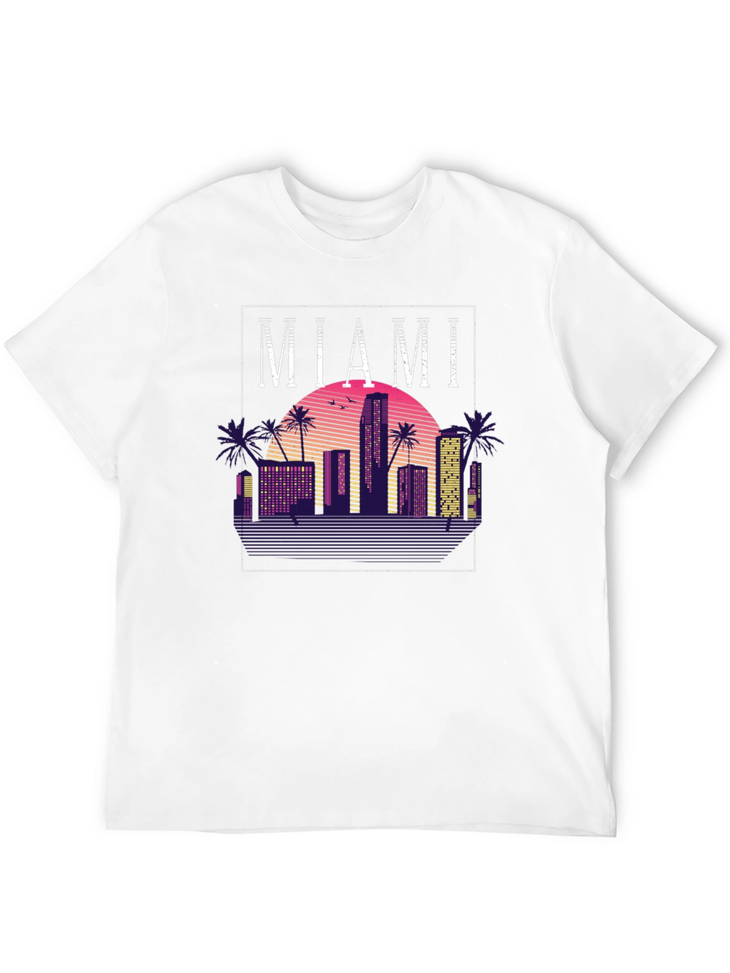 Miami Retro Sunset T-Shirt