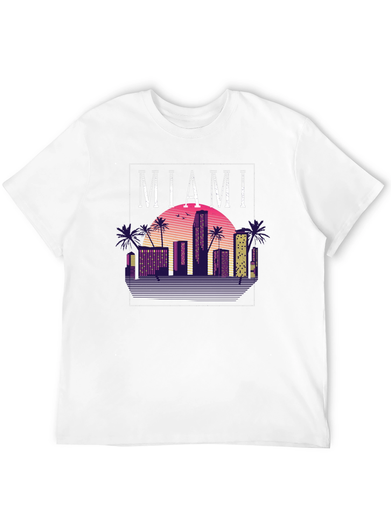 Miami Retro Sunset T-Shirt