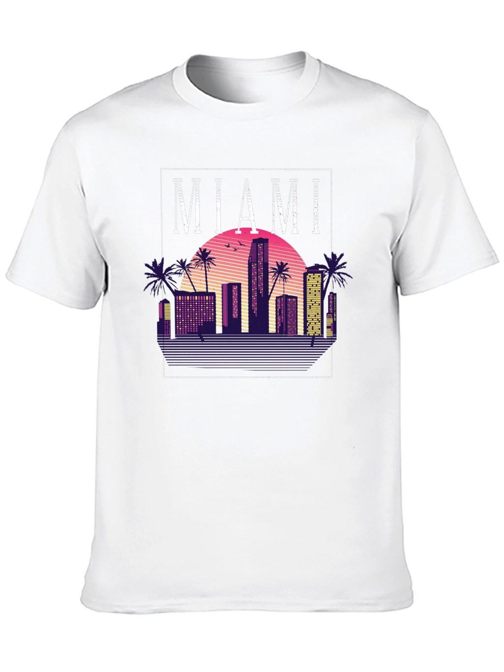 Miami Retro Sunset T-Shirt