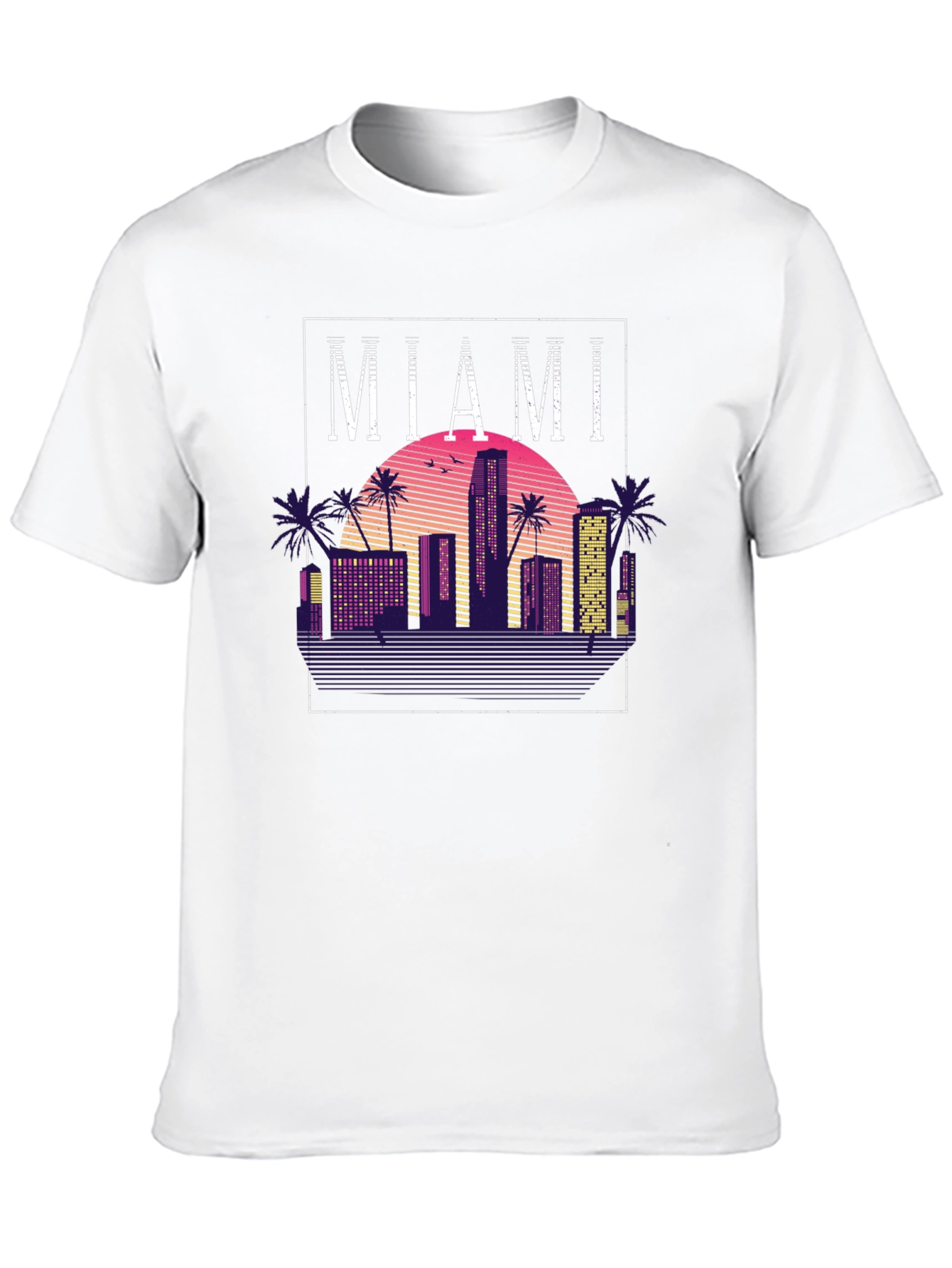 Miami Retro Sunset T-Shirt