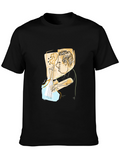 Guitar Player Graphic Black Tee