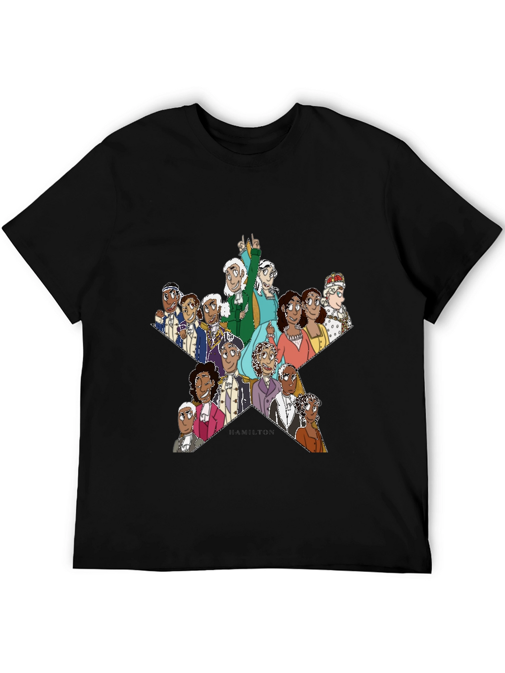 Hamilton Star Graphic T-Shirt - Black