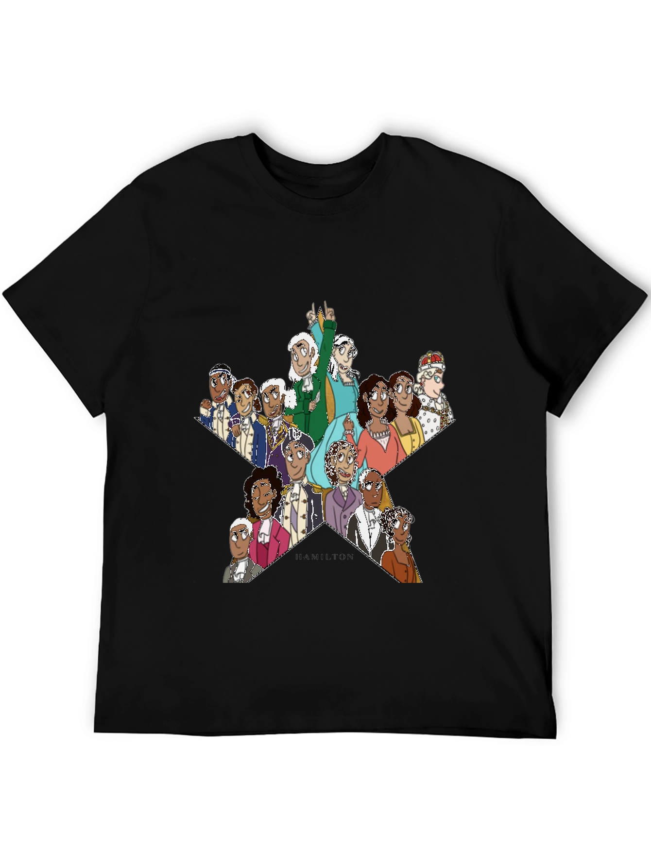 Hamilton Star Graphic T-Shirt - Black