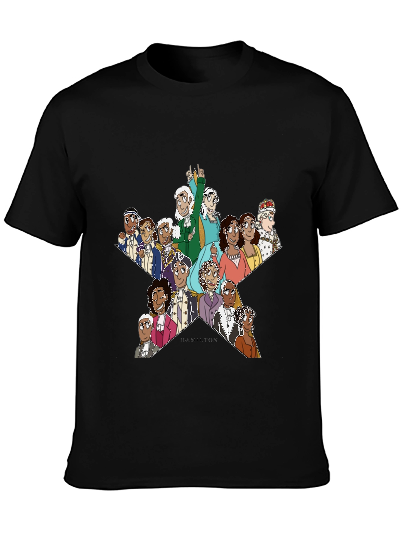 Hamilton Star Graphic T-Shirt - Black