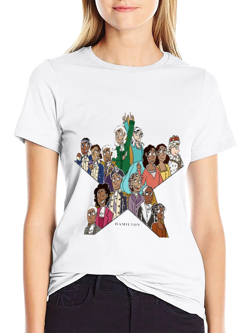 Hamilton Star Graphic T-Shirt - Black