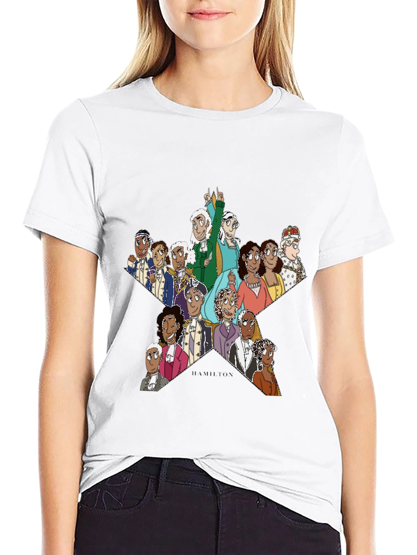 Hamilton Star Graphic T-Shirt - Black