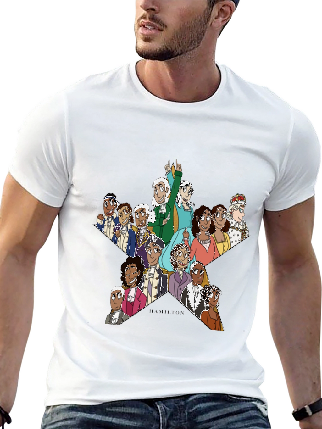 Hamilton Star Graphic T-Shirt - Black