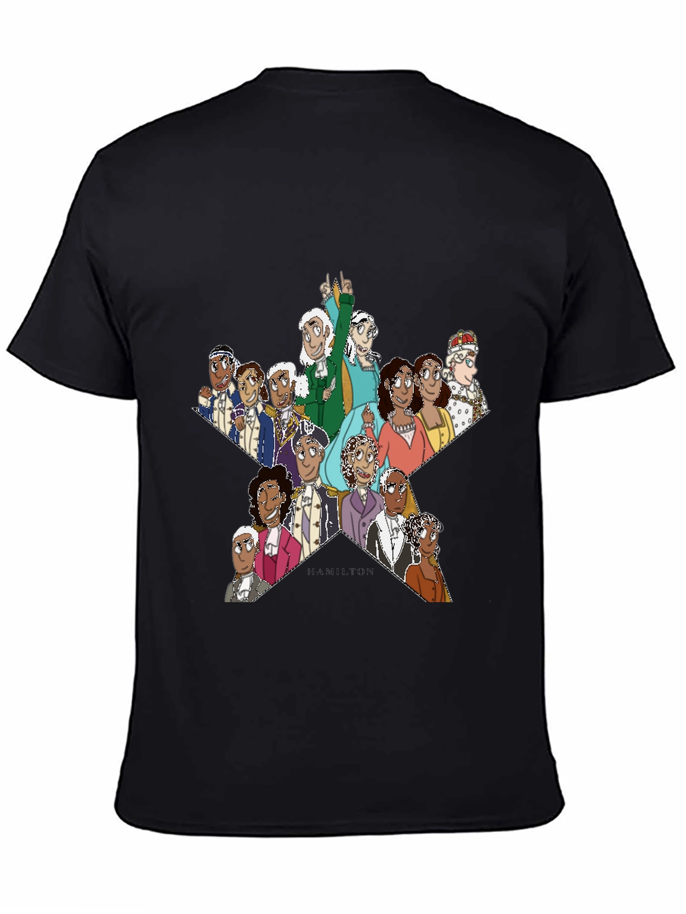 Hamilton Star Graphic T-Shirt - Black