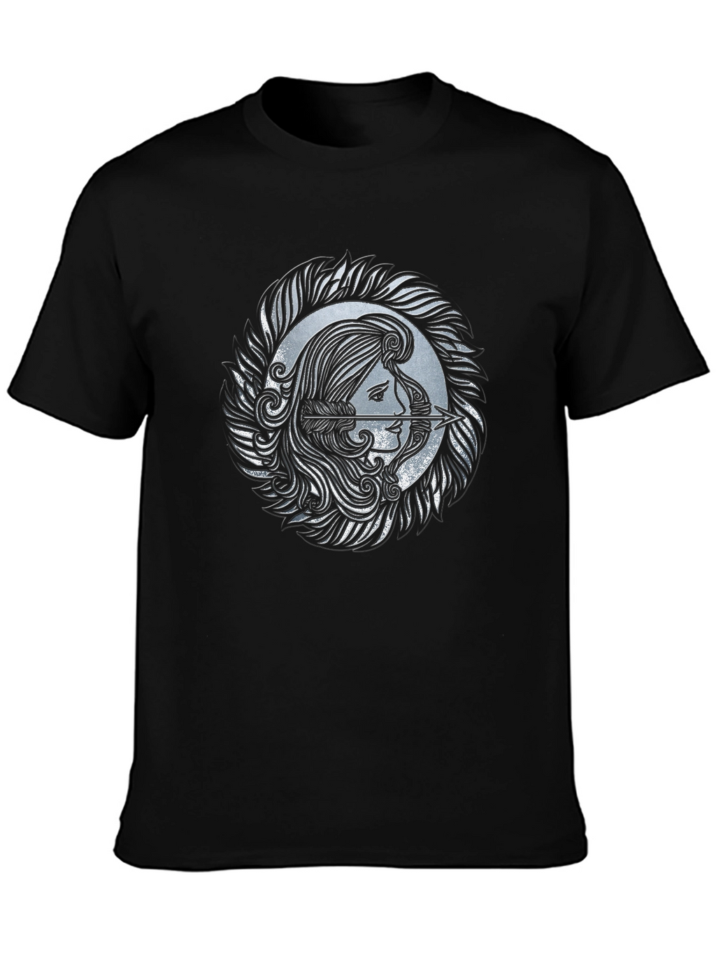Archer Woman Graphic Tee - Stylish Black T-Shirt