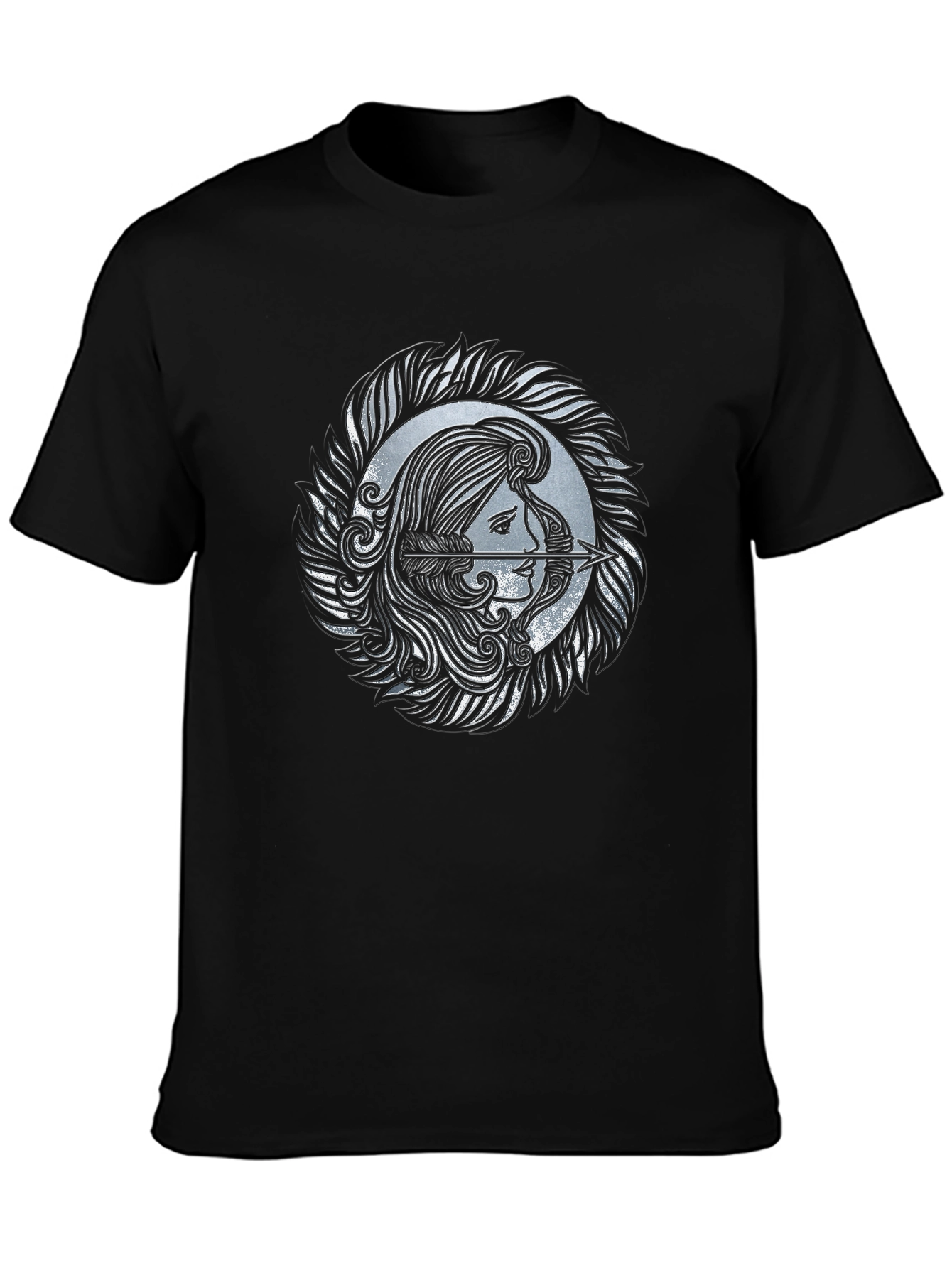 Archer Woman Graphic Tee - Stylish Black T-Shirt