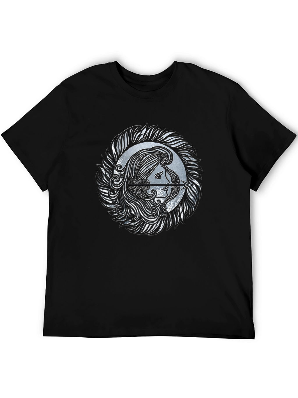 Archer Woman Graphic Tee - Stylish Black T-Shirt