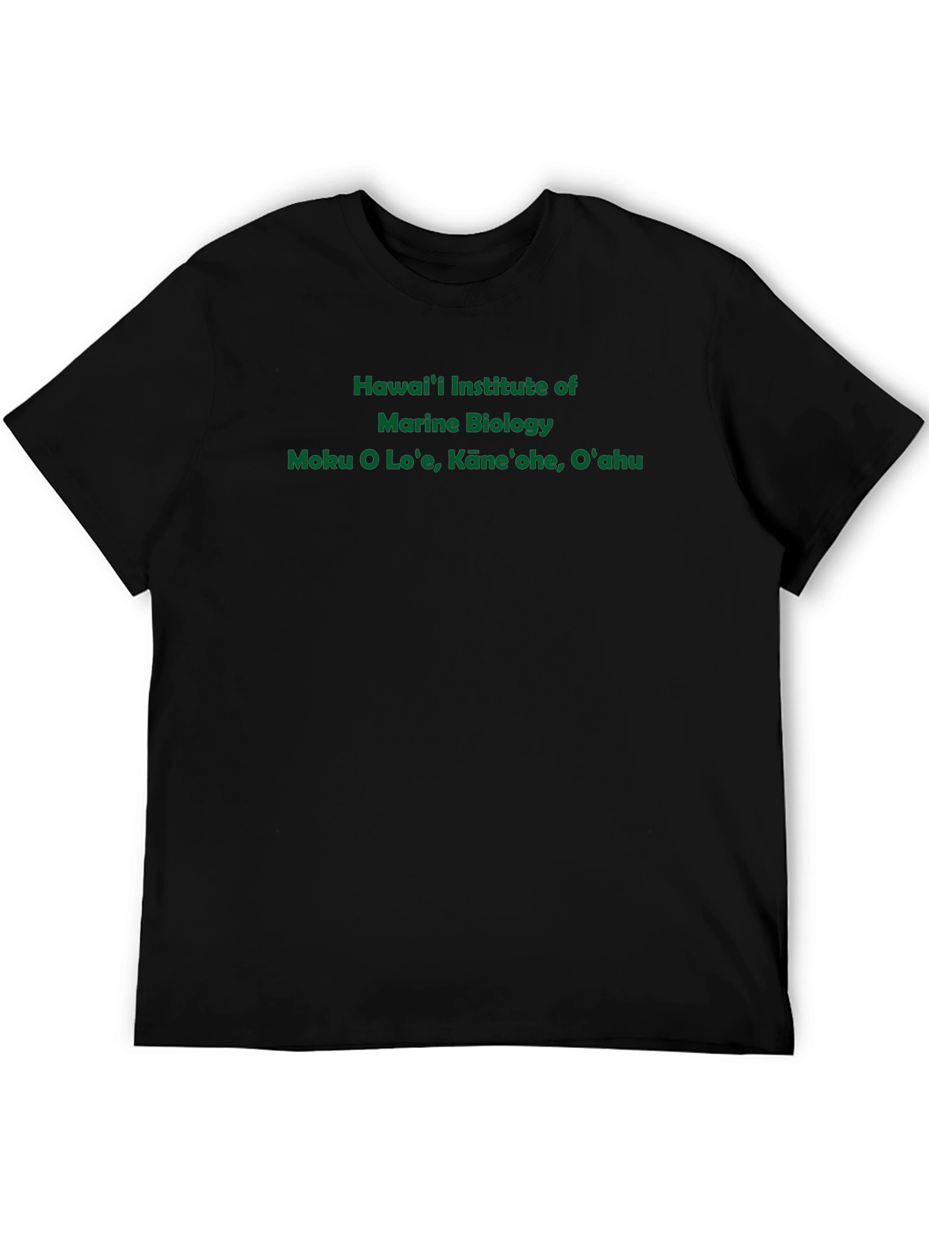 Hawaii Marine Biology Black T-Shirt
