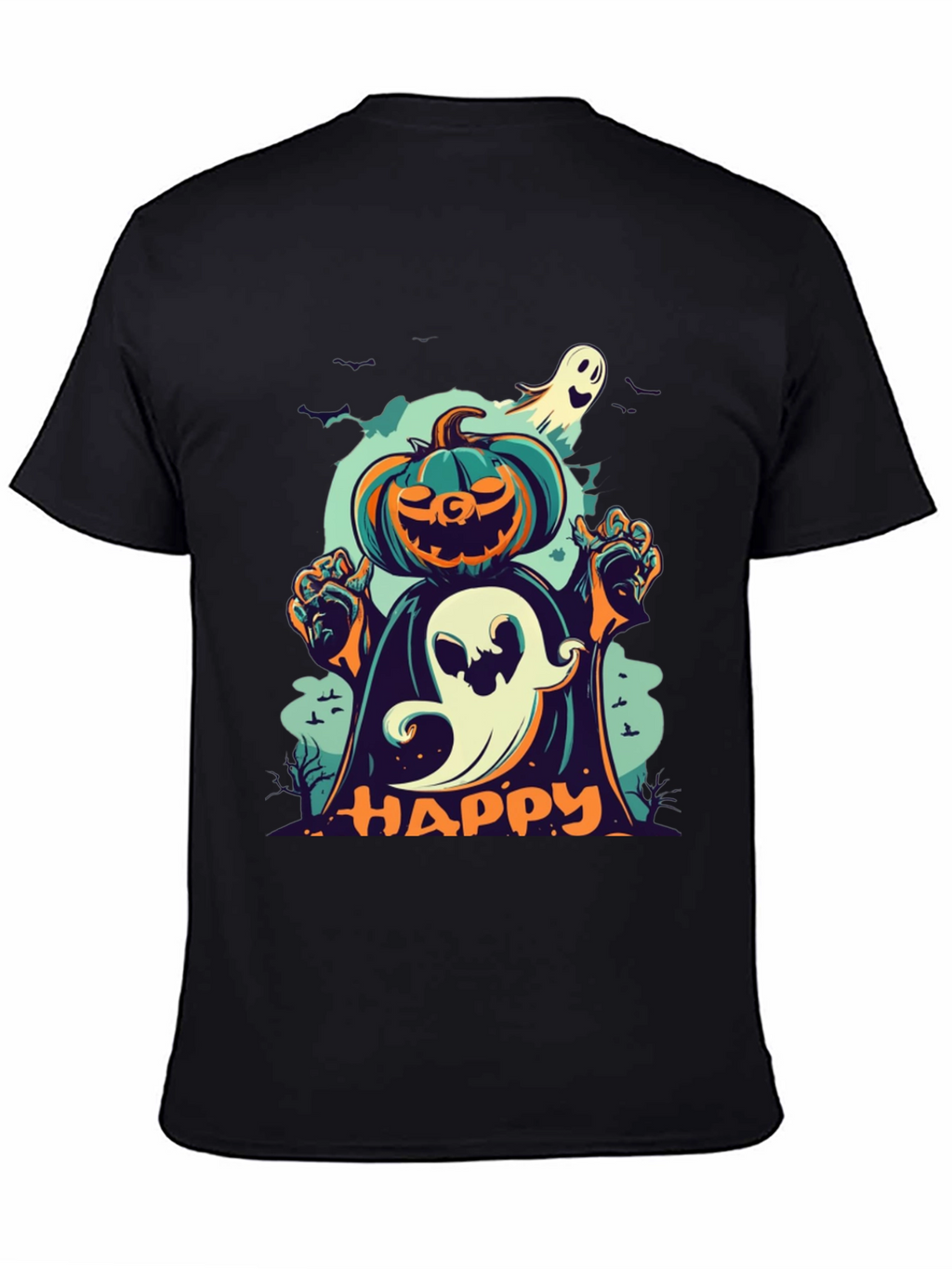 Happy Halloween Pumpkin Ghost T-Shirt