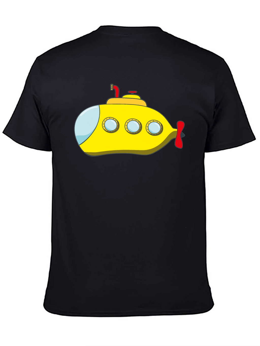 Yellow Submarine Graphic Tee - Black Cotton T-Shirt