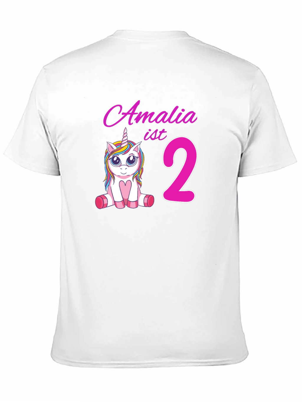 Amalia 2nd Birthday Unicorn T-Shirt