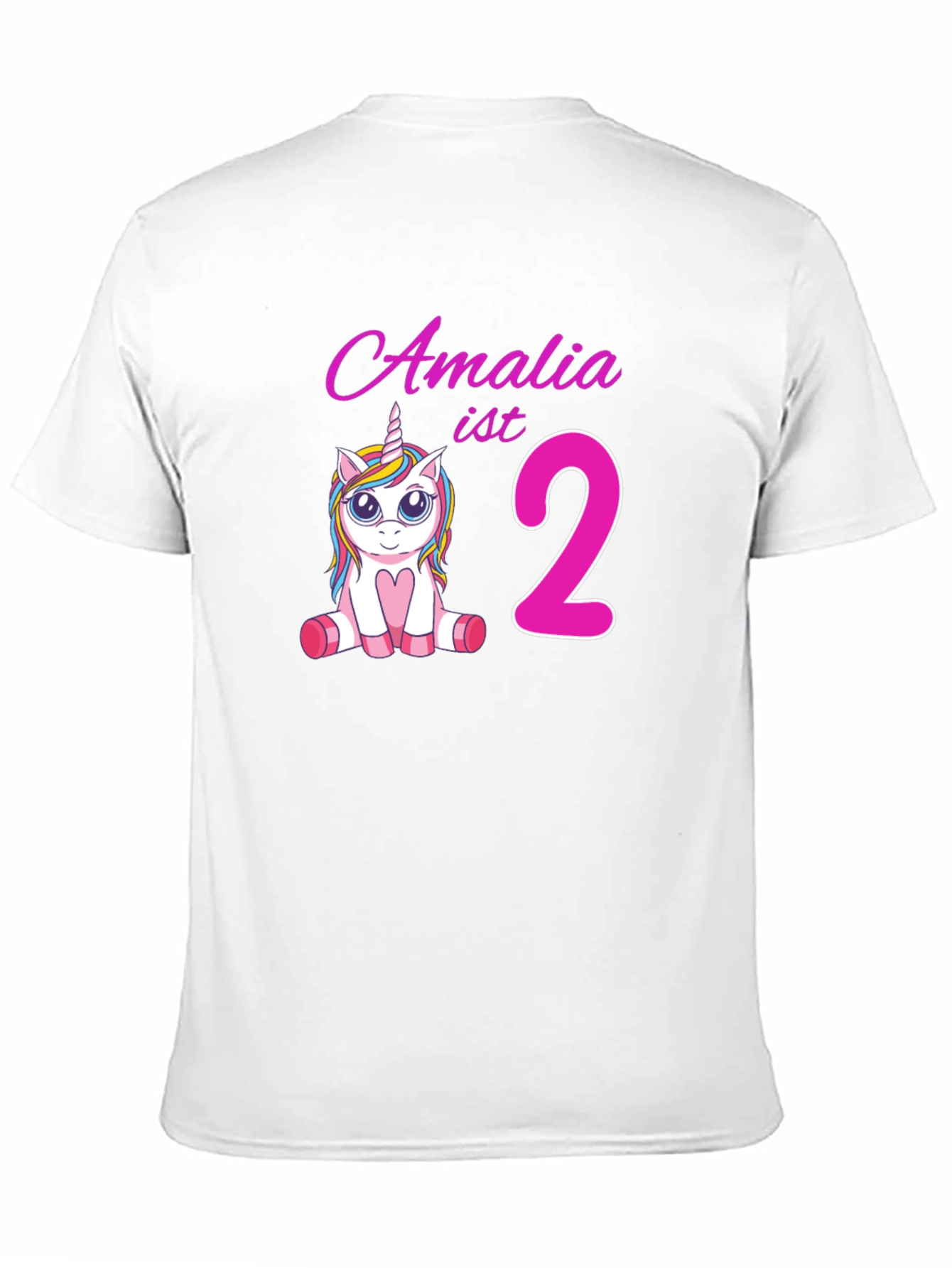 Amalia 2nd Birthday Unicorn T-Shirt