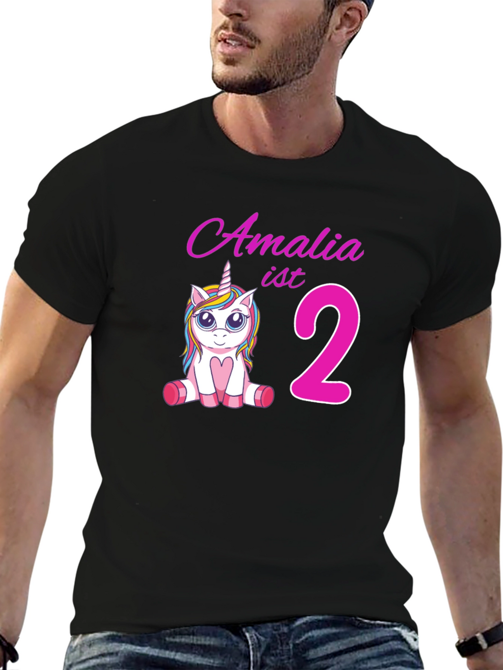 Amalia 2nd Birthday Unicorn T-Shirt