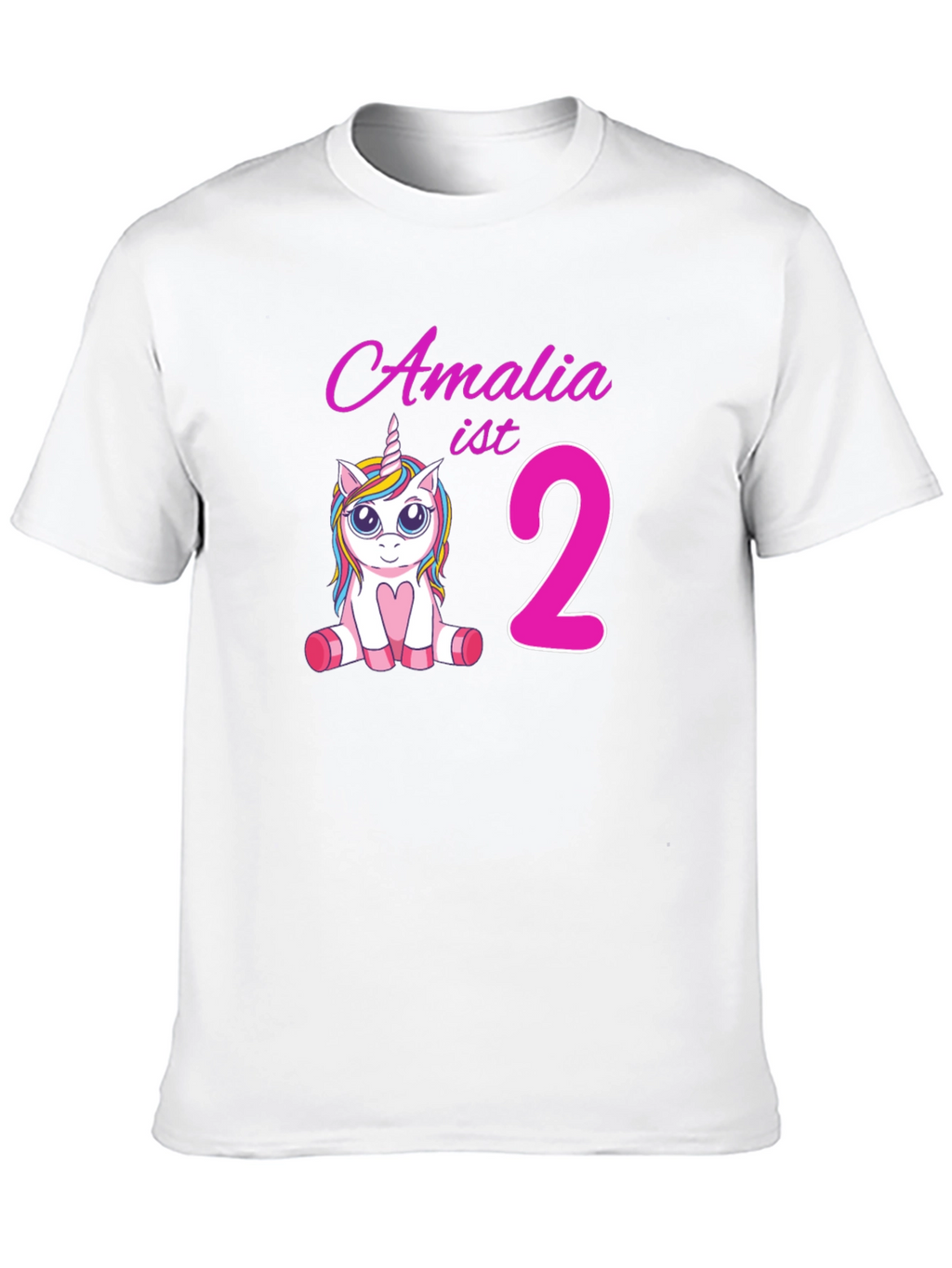 Amalia 2nd Birthday Unicorn T-Shirt