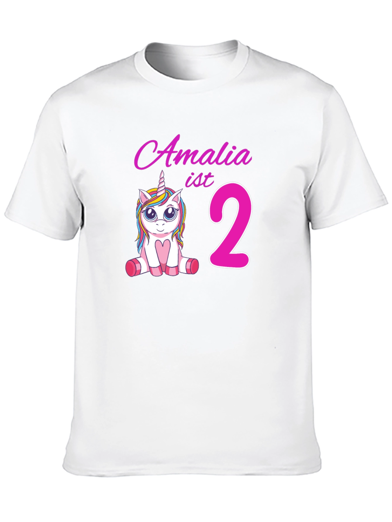 Amalia 2nd Birthday Unicorn T-Shirt