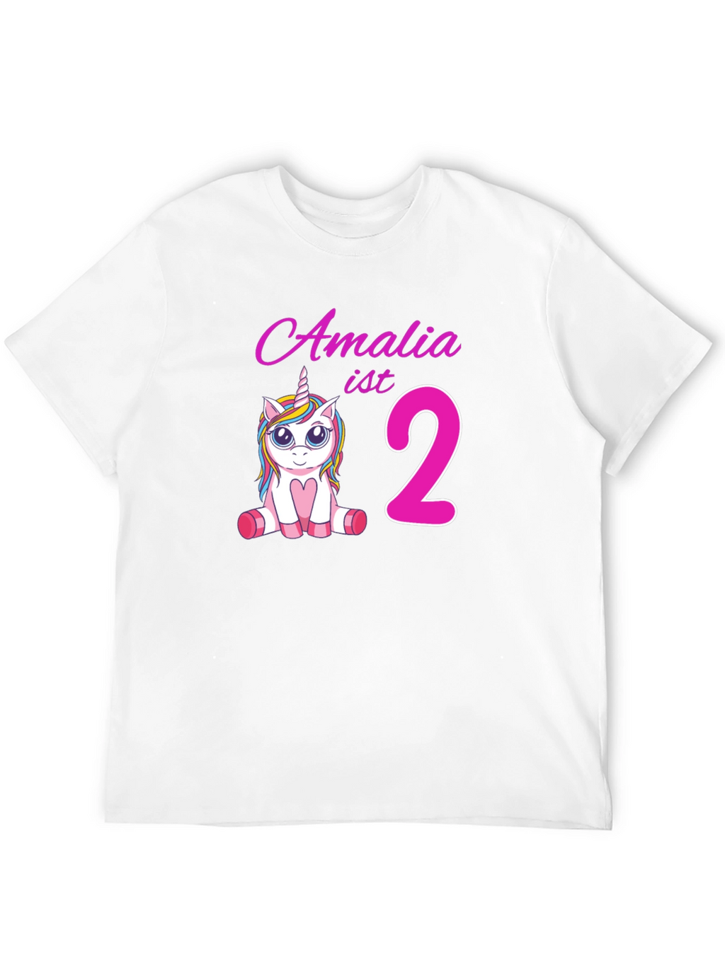 Amalia 2nd Birthday Unicorn T-Shirt